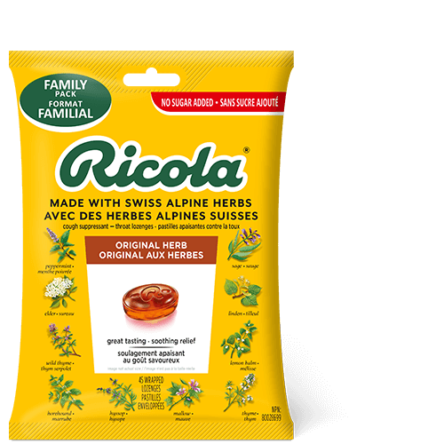 RICOLA ORIGINAL HERB THROAT LOZENGES 45loz