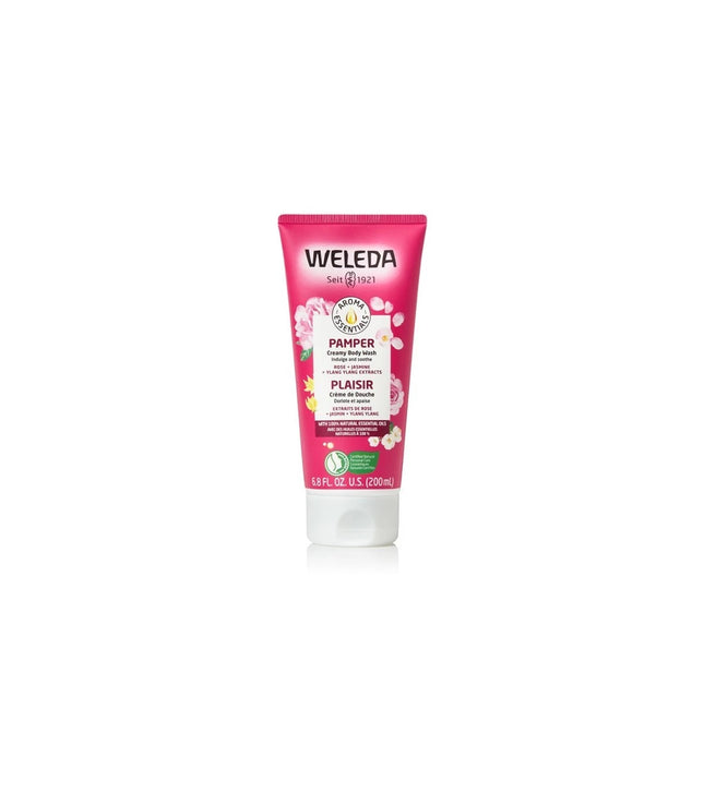 WELEDA PAMPER CREAMY BODY WASH ROSE+JASMINE+YLANG YLANG EXTRACT 200ml