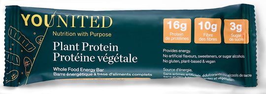 YOUNITED HIGH PLANT PROTEIN SNACK BAR PEANUT BUTTER 60g