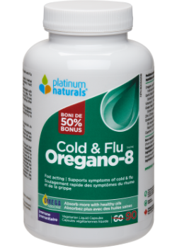 PLATINUM NATURALS COLD & FLU OREGANO-8 90sg