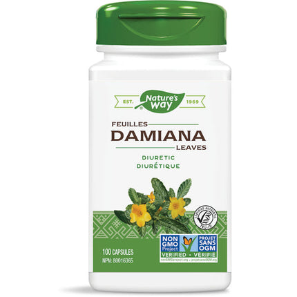 NATURE'S WAY DAMIANA LEAVES 400mg 100caps