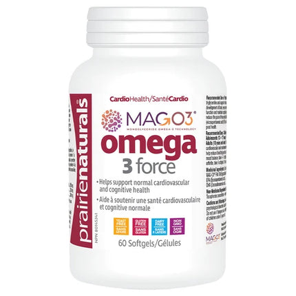 PRAIRIE NATURALS MAG O3 OMEGA 3 FORCE 60sg