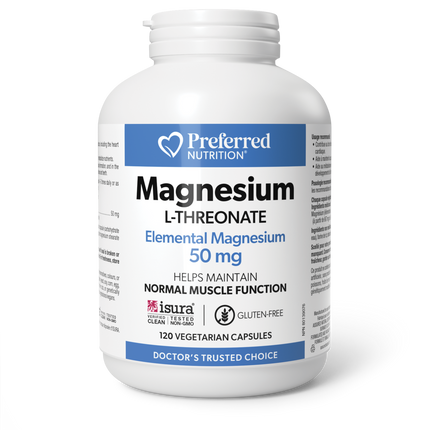 PREFERRED NUTRITION MAGNESIUM L-THREONATE 50 MG 120 VCAPS