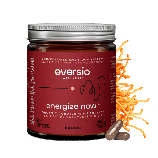 EVERSIO WELLNESS ENERGIZE NOW CORDYCEPS JAR 60caps