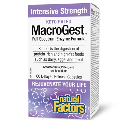 NATURAL FACTORS MACROGEST KETO PALEO INTENSIVE STRENGHT 60CAPS