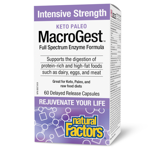 NATURAL FACTORS MACROGEST KETO PALEO INTENSIVE STRENGHT 60CAPS