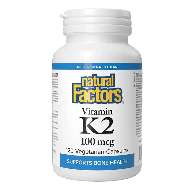 NATURAL FACTORS 维生素 K2 100 微克 120 粒胶囊