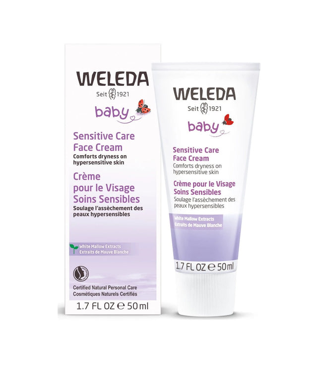 WELEDA BABY SENSITIVE CARE FACE CREAM WHITE MALLOW EXTRACT 50ml