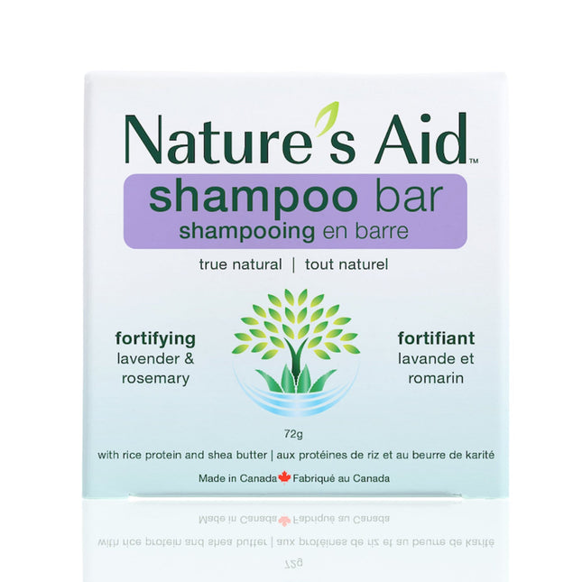 NATURE'S AID FORTIFYING SHAMPOO BAR LAVENDER/ROSEMARY 72g