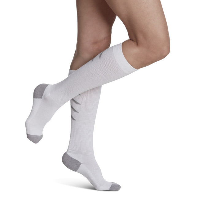 SIGVARIS GROUP ATHLETIC RECOVERY SOCK 15-20MM FOR UNISEX SIZE LG WHITE- 1 PC