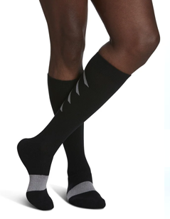 SIGVARIS GROUP ATHLETIC RECOVERY SOCK 15-20MM FOR UNISEX SIZE LG BLACK- 1 PC
