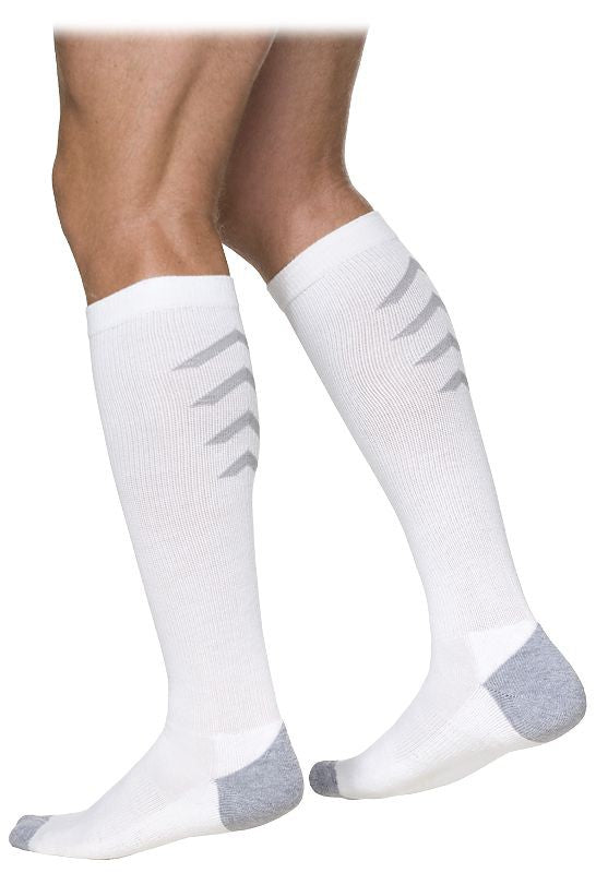 SIGVARIS GROUP ATHLETIC RECOVERY SOCK 15-20MM FOR UNISEX SIZE XL WHITE- 1 PC