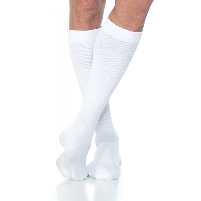 SIGVARIS GROUP EVERSOFT DIABETIC SOCKS 15-20MM FOR UNISEX SIZE M WHITE- 1 PC