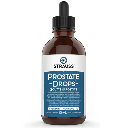 STRAUSS PROSTATE DROPS FLAVOUR SPEARMINT 100ML