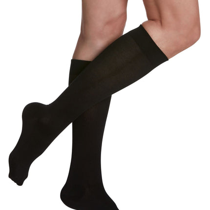SIGVARIS GROUP SEA ISLAND COTTON 15-20MM FOR WOMAN SIZE A BLACK- 1 PC