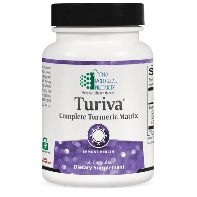 Ortho Molecular Products Turiva, 60 capsules - full-spectrum turmeric curcumin