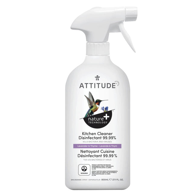 ATTITUDE KITCHEN CLEANER DISINFECTANT 99.99% 800ml