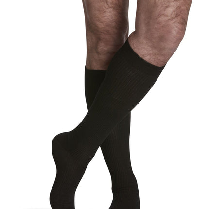 SIGVARIS GROUP CASUAL COTTON 15-20MM FOR MEN SIZE C  BLACK- 1 PC
