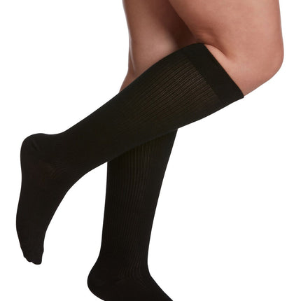 SIGVARIS GROUP CASUAL COTTON 15-20MM FOR WOMEN SIZE B BLACK - 1 PC