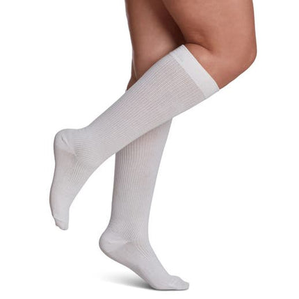 SIGVARIS GROUP CASUAL COTTON 15-20MM FOR WOMEN SIZE A WHITE - 1 PC