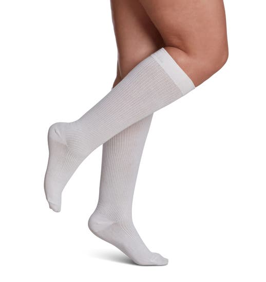 SIGVARIS GROUP CASUAL COTTON 15-20MM FOR WOMEN SIZE A WHITE - 1 PC