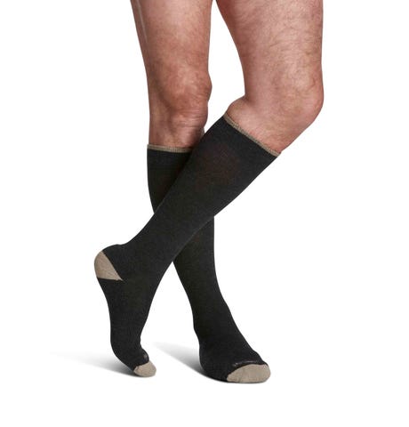 SIGVARIS GROUP MERINO OUTDOOR SOCKS 15-20MM FOR UNISEX SIZE SM CHARCOAL- 1 PC