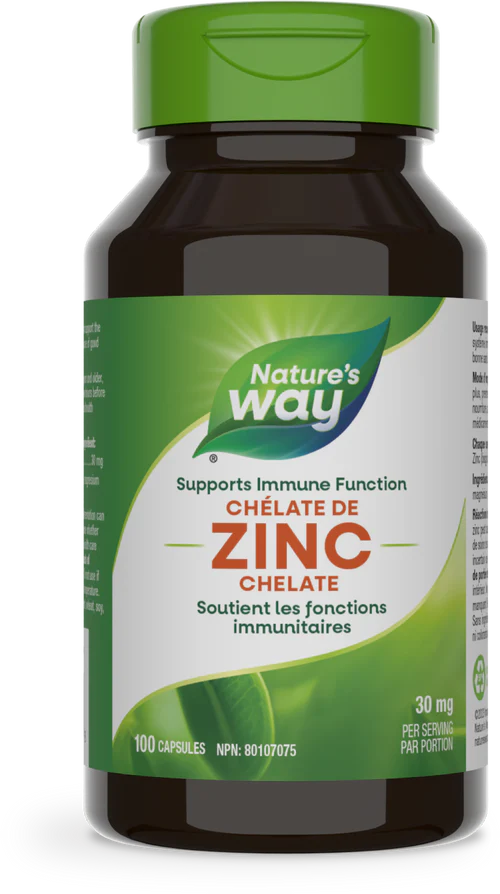 NATURE'S WAY CHELATE ZINC 100 CAPS