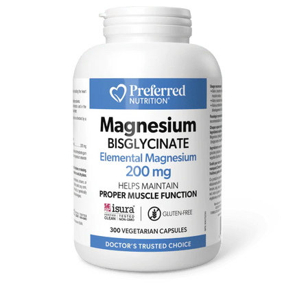 PREFERRED NUTRITION MAGNESIUM BISGLYCINATE 200MG 300 VCAPS