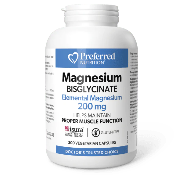 PREFERRED NUTRITION MAGNESIUM BISGLYCINATE 200MG 300 VCAPS