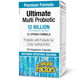 NATURAL FACTORS ULTIMATE MULTI PROBIOTIC 12 BILLION 120vcap (F)