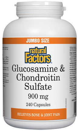 Natural Factors Glucosamine & Chondroitin Sulfate 900mg 240caps
