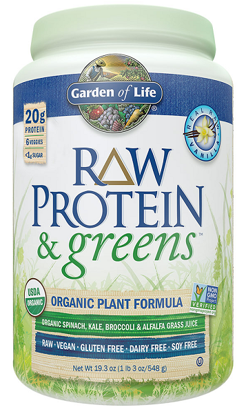 GARDEN OF LIFE RAW PROTEIN & GREENS VANILLA 550g