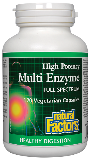 Natural Factors Multi Enzyme 120vcaps