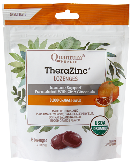 QUANTUM HEALTH THERAZINC ORANGE LOZENGES 18loz