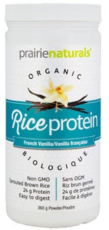 Prairie Naturals Organic Rice Protein French Vanilla 360g