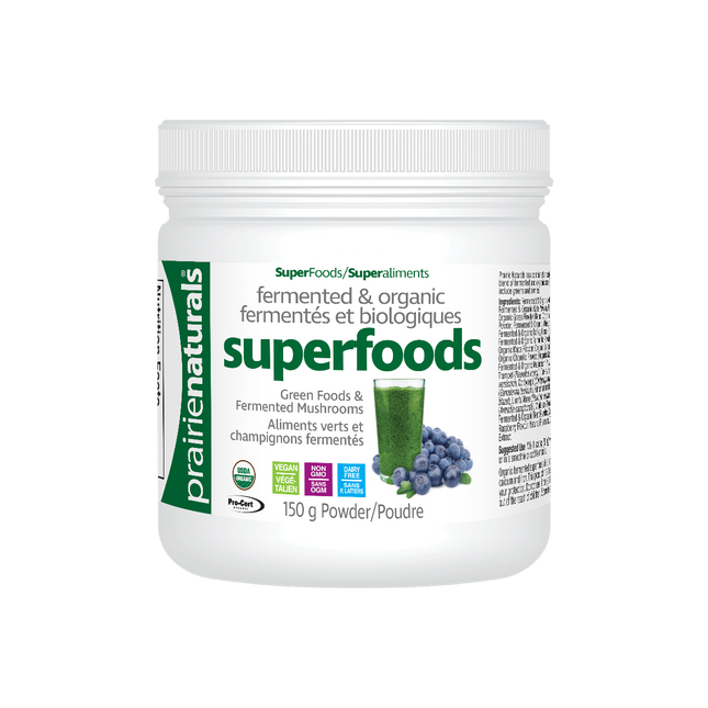 PRAIRIE NATURALS ORGANIC GREEN SUPERFOODS 150g