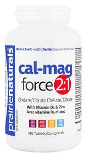 Prairie Naturals Cal Mag Force 2:1 180tabs