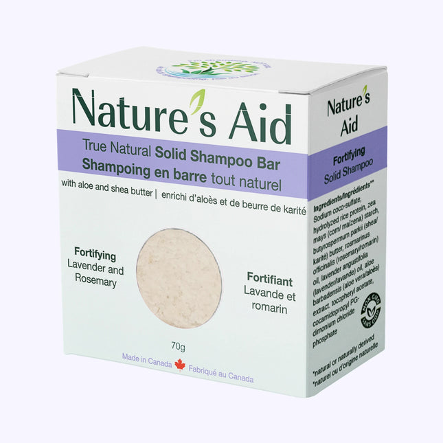 NATURE'S AID FORTIFYING SHAMPOO BAR LAVENDER/ROSEMARY 72g