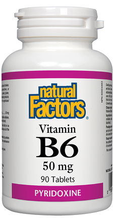 Natural Factors Vitamin B6 50mg 90tabs