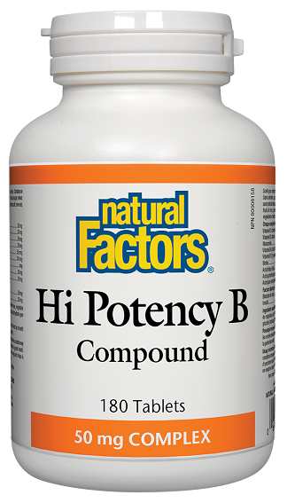 Natural Factors Hi Potency B Complex 50mg 180caps