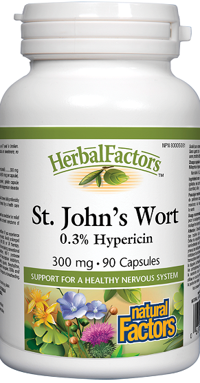 Natural Factors St. John's Wort 300mg 90caps
