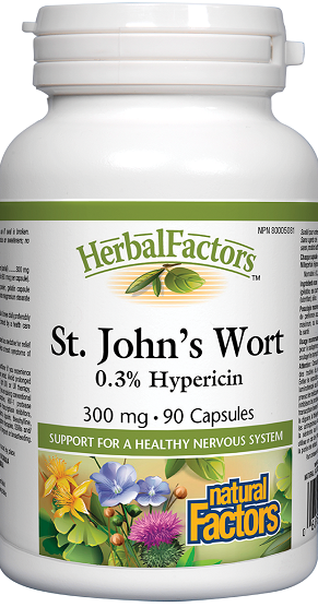 Natural Factors St. John's Wort 300mg 90caps 