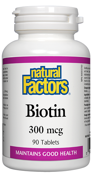 Natural Factors Biotin 300mcg 90tabs