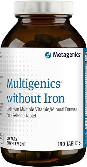 METAGENICS MULTIGENICS WITHOUT IRON 180tabs