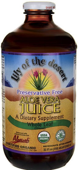 Lily of the Desert Aloe Whole Leaf Juice Preservative Free 946ml