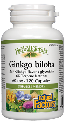 Natural Factors Ginkgo Biloba 60mg 120caps