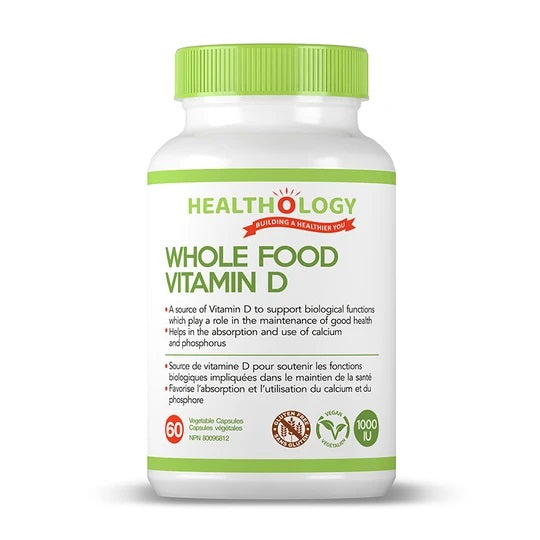 Healthology Whole Food Vitamin D 1000IU 60vcaps 