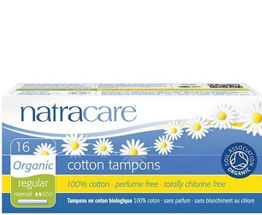 Natra Care Organic Tampons Regular with Applicator 16pcs