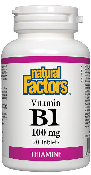 Natural Factors Vitamin B1 100mg 90tabs