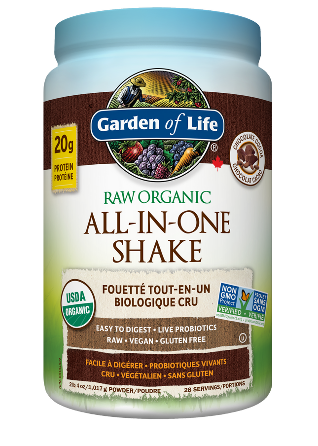 GARDEN OF LIFE ALL IN ONE NUTRITIONAL SHAKE CHOCOLATE 1017g